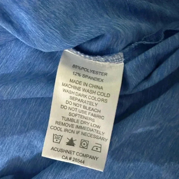 FootJoy Golf Polo Shirt Blue Men’s Size Medium - Picture 7 of 9